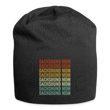 Dackel Mama Dackel Mama Hund Mama Hundeliebhaber S - Jersey-Beanie - Schwarz - Vorne