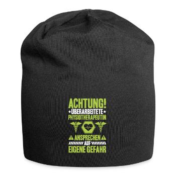 Physiotherapie Physiotherapeut Physical Therapist - Jersey-Beanie - Schwarz - Vorne