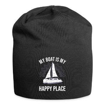 Catamaran Captain Sailboat - Jersey Beanie - black - Front