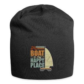Catamaran Captain Sailboat - Jersey Beanie - black - Front