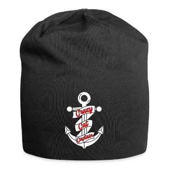 Katamaran Kapitän Segeln Segelboot - Jersey-Beanie - Schwarz - Vorne
