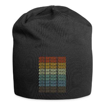 40. Geburtstag Kreuzfahrt Kreuzfahrt Urlaub - Jersey-Beanie - Schwarz - Vorne