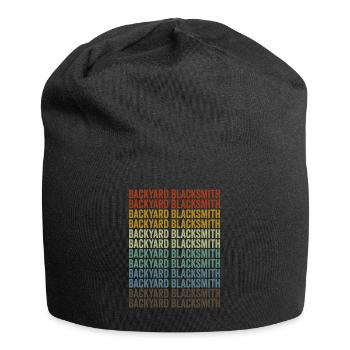 Backyard Blacksmithing Blacksmithing - Jersey Beanie - black - Front