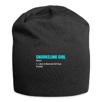 Schnorcheln, Schnorcheln, Tauchen, Unterwasser - Jersey-Beanie - Schwarz - Vorne