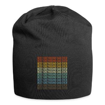Bester Windhund-Vater aller Zeiten Windhund-Hundel - Jersey-Beanie - Schwarz - Vorne