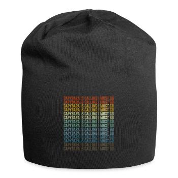 Capybara m’appelle Je dois y aller Capybara - Bonnet en jersey - noir - Devant