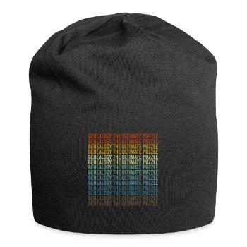 Généalogie Le puzzle ultime Généalogie - Bonnet en jersey - noir - Devant