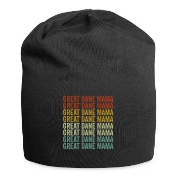 Maman dogue amoureux des chiens grands danois - Bonnet en jersey - noir - Devant