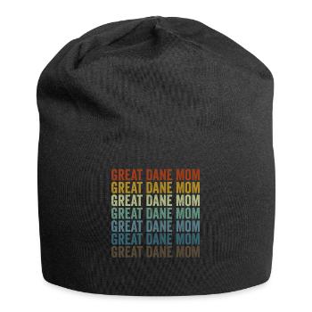 Maman dogue amoureux des chiens grands danois - Bonnet en jersey - noir - Devant