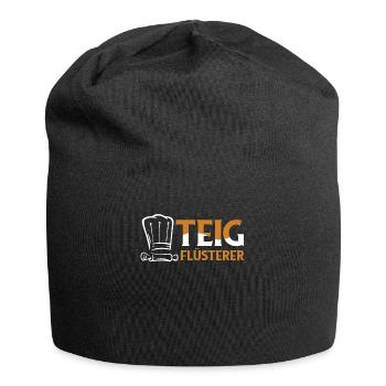 Backen Bäcker Bäckerei Lustig Bäckermeister - Jersey-Beanie - Schwarz - Vorne