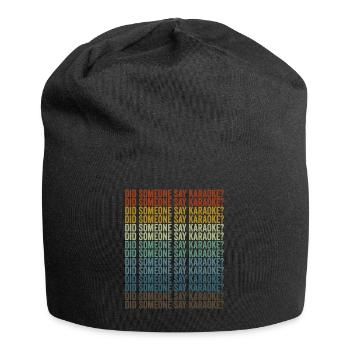 Did anyone say karaoke? Funny karaoke - Jersey Beanie - black - Front