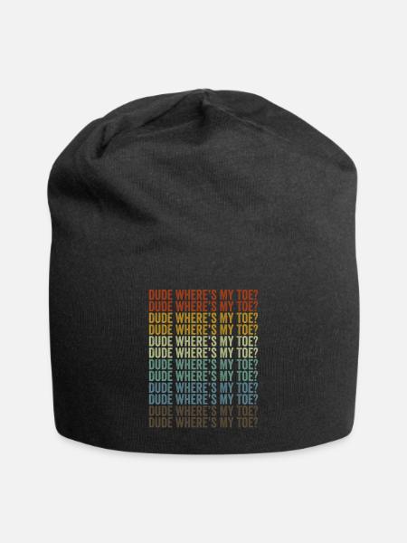Buddy, where's my toe? Amputee patient - Jersey Beanie - black