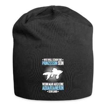 Aquaristik Aquarianer Aquarium Fische Aquarist - Jersey-Beanie - Schwarz - Vorne