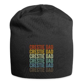 Crestie Dad Crested Gecko Crestie Crestie Dad - Jersey-Beanie - Schwarz - Vorne