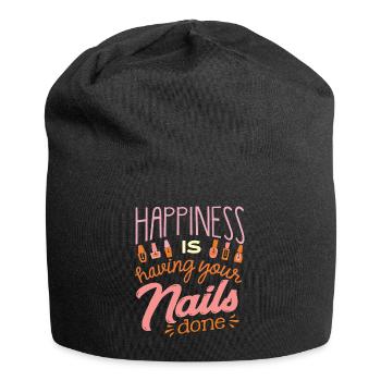 Nail technician, Nail service, Nails, Nailstalon - Jersey Beanie - black - Front