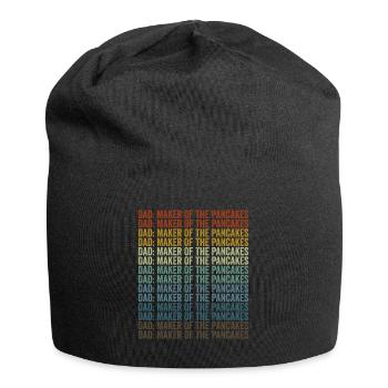 Papa: manufacturer of pancakes pancakes dad - Jersey Beanie - black - Front