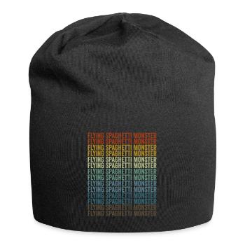 Fliegendes Spaghettimonster Fliegendes Spaghettimo - Jersey-Beanie - Schwarz - Vorne