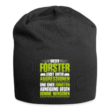 Förster Forstwirtschaft Forester Waldarbeiter Wald - Jersey-Beanie - Schwarz - Vorne