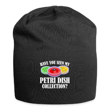 Biology Biologist Petri dish - Jersey Beanie - black - Front
