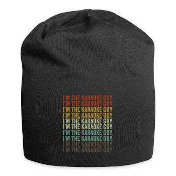 Ich bin der Karaoke-Typ Lustige Karaoke Musikliebh - Jersey-Beanie - Schwarz - Vorne