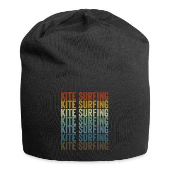 Kitesurf Kitesurfer Kitesurf Kitesurf Kitesurf - Bonnet en jersey - noir - Devant