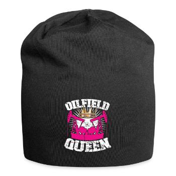 Oil Field Oil Field Krone Oil Rig - Jersey Beanie - black - Front