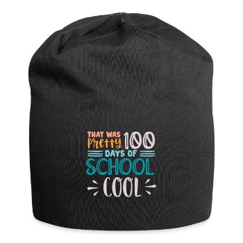 100 days school, 100 days smarter, school - Jersey Beanie - black - Front