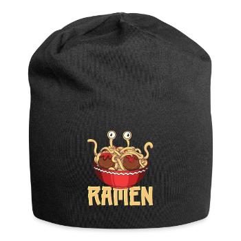 Fliegendes Spaghettimonster FSM Pastafari Pastafar - Jersey-Beanie - Schwarz - Vorne