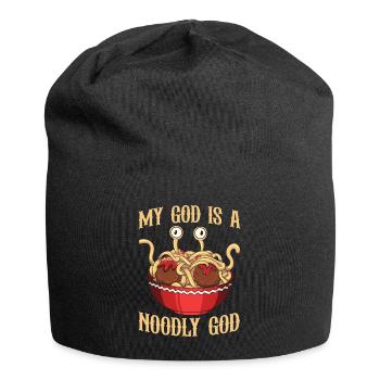 Fliegendes Spaghettimonster FSM - Jersey-Beanie - Schwarz - Vorne