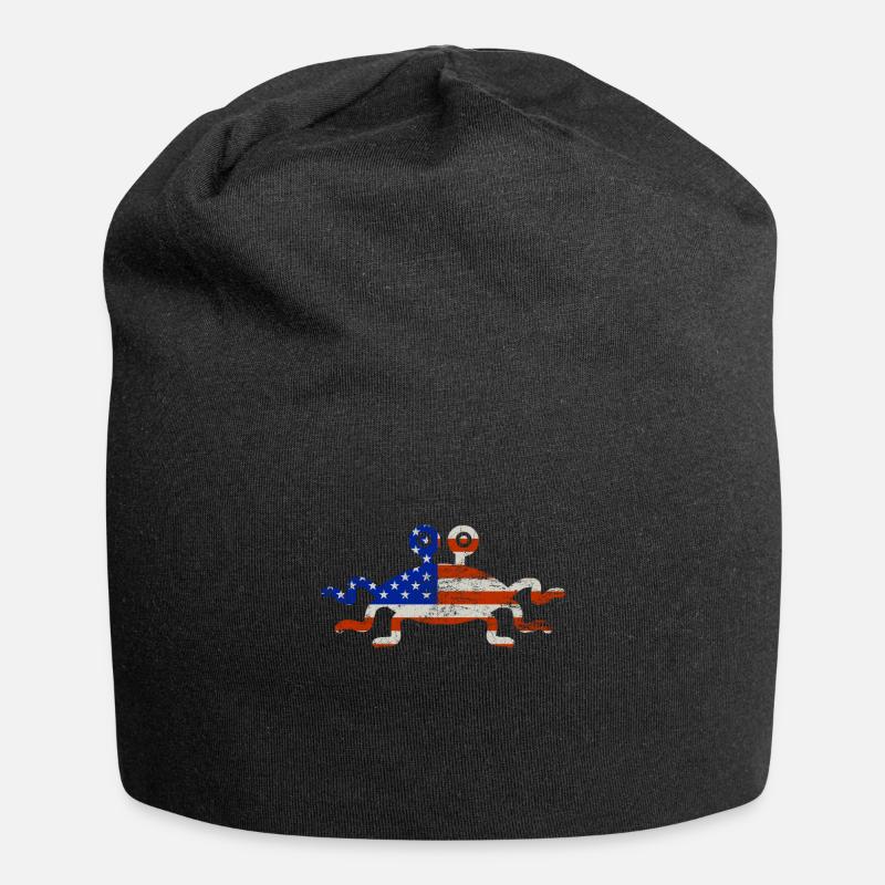 Flying Spaghetti Monster USA Flag US Pastafar - Bonnet en jersey - noir