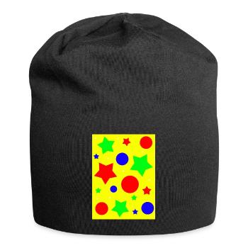 Clowncore Aesthetic Pattern - Jersey-Beanie - Schwarz - Vorne