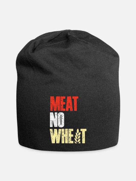 Keto-Diät, Kohlenhydratfreie Ernährung, Keto - Jersey-Beanie - Schwarz