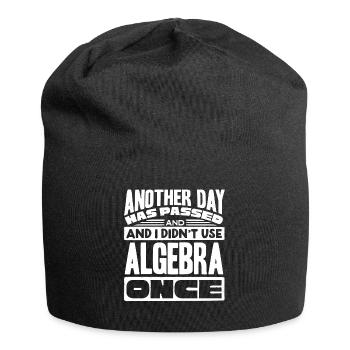 Algèbre, Analyse, Science, Mathématiques - Bonnet en jersey - noir - Devant