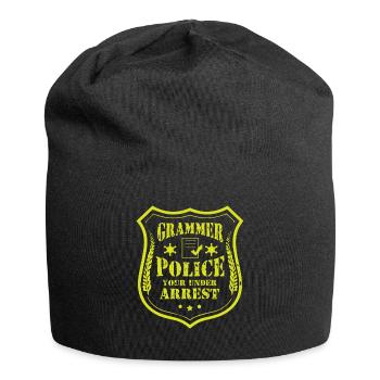 Grammar Police - English Teacher - Jersey Beanie - black - Front
