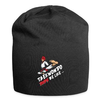 Taekwondo Vater Taekwondo Vater - Jersey-Beanie - Schwarz - Vorne