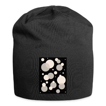 Angura Kei Dark Japanese Aesthetic Pattern - Jersey Beanie - black - Front