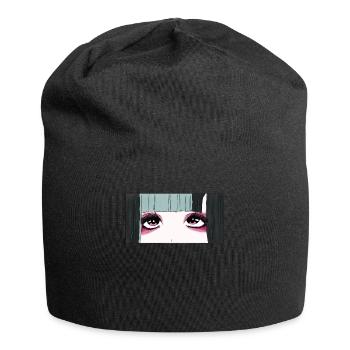 Angura Kei Dark Japanese Esthétique Anime Girl Eyes - Bonnet en jersey - noir - Devant