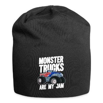 Monster Trucks Are My Jam Monster Truck Show - Jersey Beanie - black - Front