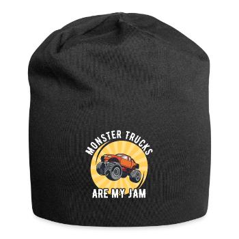 Monster Trucks Are My Jam Monster Truck Show - Jersey Beanie - black - Front