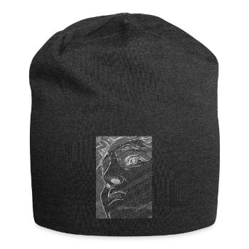 Art Academia Aesthetic David Face Michelangelo - Jersey Beanie - charcoal grey - Front