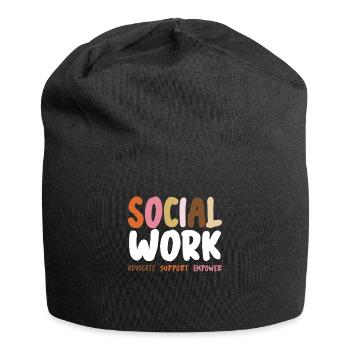 Travailleur social - Bonnet en jersey - noir - Devant