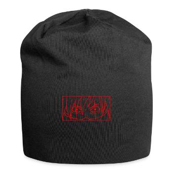 Clowncore Aesthetic Clown Anime Boy Eyes - Jersey-Beanie - Schwarz - Vorne