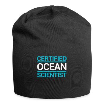 Drôle de biologiste marin Chercheurs océanographiques certifiés - Bonnet en jersey - noir - Devant