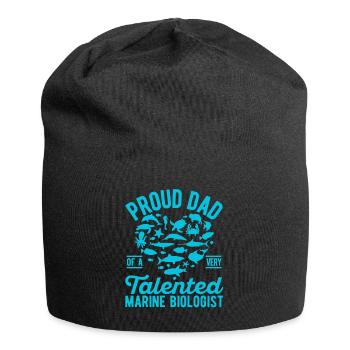 Biologiste marin Papa Marine Biology - Bonnet en jersey - noir - Devant