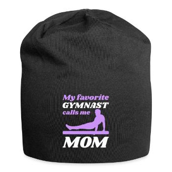 My favorite gymnast calls me Mama Gymnastics - Jersey Beanie - black - Front