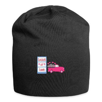 Tulpen - Jersey-Beanie - Schwarz - Vorne