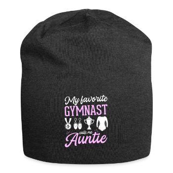 Meine Lieblingsturnerin Nennt Mich Tante Gymnastik - Jersey-Beanie - Anthrazit - Vorne