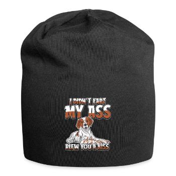 Brittany Spaniel - Jersey Beanie - black - Front