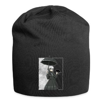 Finnish Goth Aesthetic Gothic Anime Girl Goth - Jersey-Beanie - Schwarz - Vorne