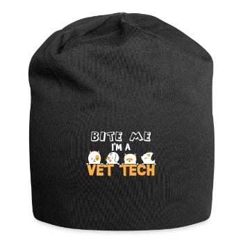 vétérinaire, vétérinaire, vétérinaire - Bonnet en jersey - noir - Devant